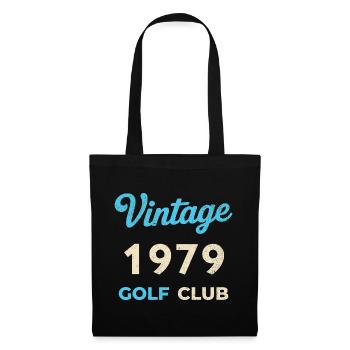 Vintage 1979 Golf Club Retro Geburtsjahr Geschenk - Stoffbeutel - Schwarz - Vorne