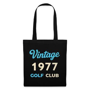Vintage 1977 Golf Club Retro Geburtsjahr Geschenk - Stoffbeutel - Schwarz - Vorne