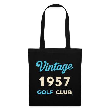 Vintage 1957 Golf Club Retro Geburtsjahr Geschenk - Stoffbeutel - Schwarz - Vorne