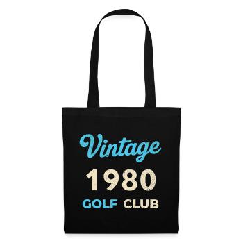 Vintage 1980's Golf Club Retro Birth Year Gift - Tote Bag - black - Front