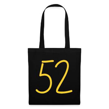 52 - Stoffbeutel - Schwarz - Vorne