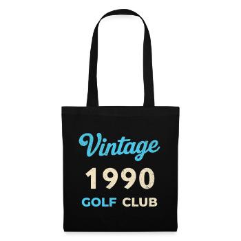 Vintage 1990 Golf Club Retro Geburtsjahr Geschenk - Stoffbeutel - Schwarz - Vorne
