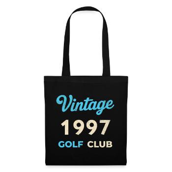 Vintage 1997 Golf Club Retro Geburtsjahr Geschenk - Stoffbeutel - Schwarz - Vorne