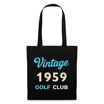 Vintage 1959 Golf Club Retro Geburtsjahr Geschenk - Stoffbeutel - Schwarz - Vorne