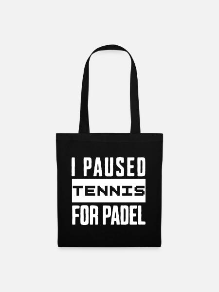 Tennis & Sweat à capuche ou coupe de padel pour joueurs de padel - Sac en tissu - noir