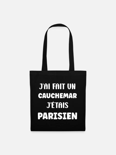 Pariser Albtraum - Stoffbeutel - Schwarz