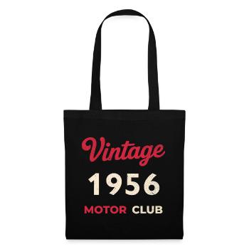 Cadeau rétro vintage de l’année de naissance du Motor Club 1956 - Sac en tissu - noir - Devant