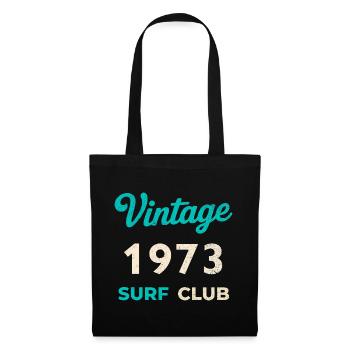 Vintage 1973 Surf Club Retro Birth Year Gift - Tote Bag - black - Front