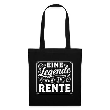 Une légende prend sa retraite - Sac en tissu - noir - Devant