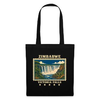 Zimbabwe Victoria Falls Vintage Travel Brand - Tote Bag - black - Front