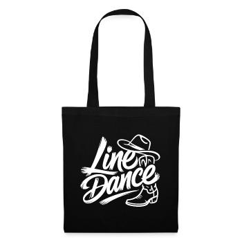 Line Dance Western Stil - Stoffbeutel - Schwarz - Vorne