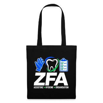 ZFA – Assistenz Hygiene Organisation - Stoffbeutel - Schwarz - Vorne