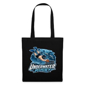 Unterwasser Rugby Logo - Stoffbeutel - Schwarz - Vorne