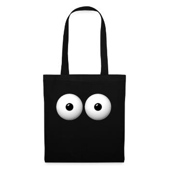 augen - Stoffbeutel - Schwarz - Vorne
