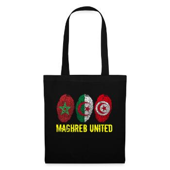 MAGHREB UNITED المغرب - Stoffbeutel - Schwarz - Vorne