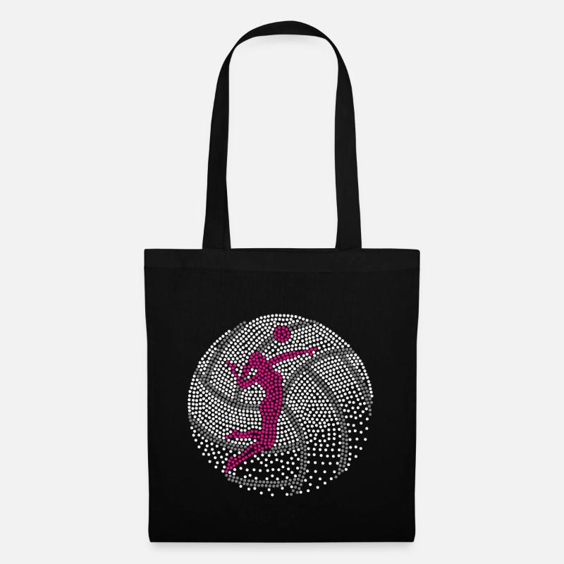 Volley-Girl (Perl-One-Edition) - Stoffbeutel - Schwarz