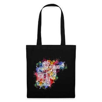 Professeur de musique de trompette abstraite - Sac en tissu - noir - Devant