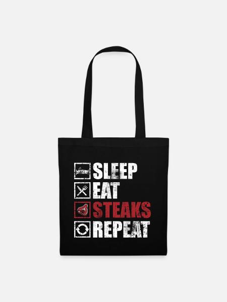 Steak - Stoffbeutel - Schwarz