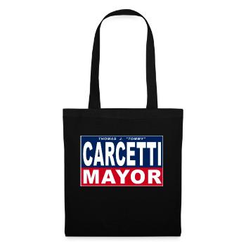 Carcetti Mayor (fond blanc) - Sac en tissu - noir - Devant