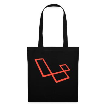 Laravel - Stoffbeutel - Schwarz - Vorne