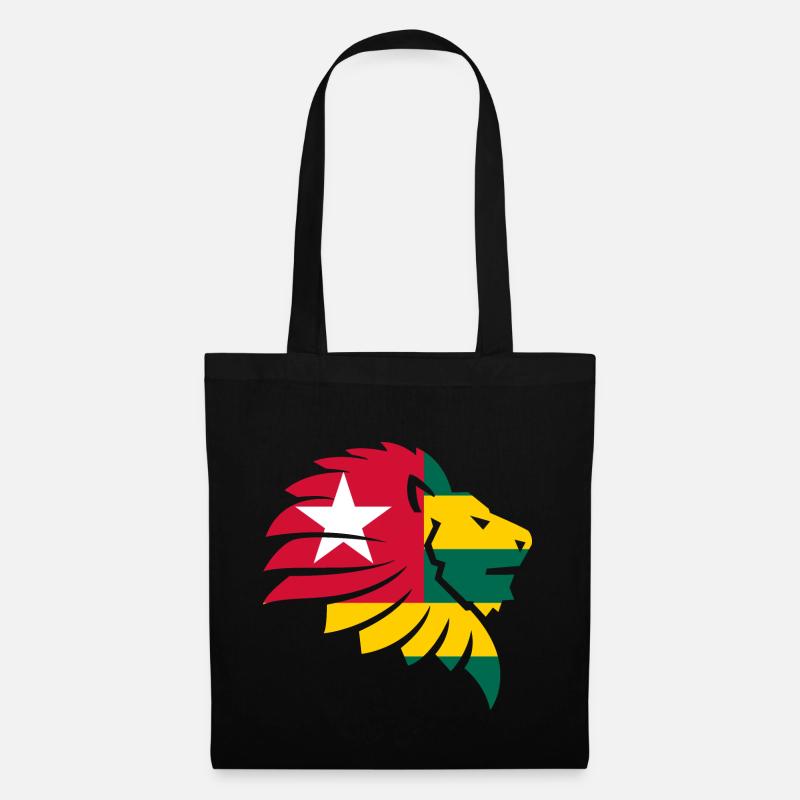 Togo Flagge Afrika Cabrais Kabure Ewe Geschenk - Stoffbeutel - Schwarz