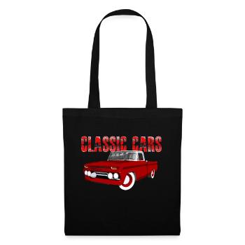 Classic Cars - V8 US Classic Car - Stoffbeutel - Schwarz - Vorne