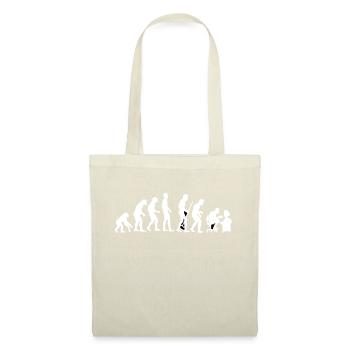 Evolution du singe à l'homme tordu en arrière Pc nerd - Sac en tissu - nature - Devant