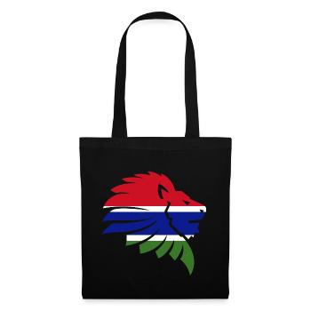 Gambia Flag Africa Lion Gift - Tote Bag - black - Front
