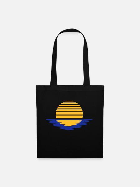 Sunrise - Stoffbeutel - Schwarz