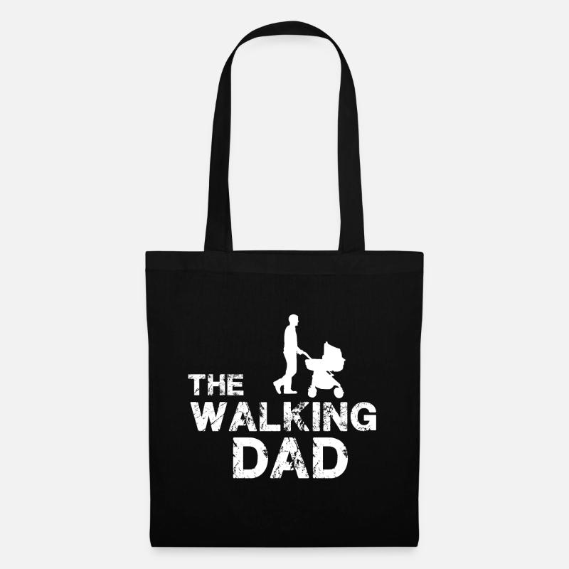 The Walking Dad - Stoffbeutel - Schwarz