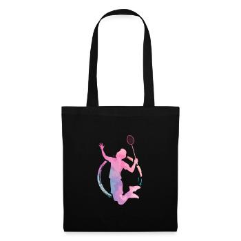 Passe-temps de badminton - Sac en tissu - noir - Devant