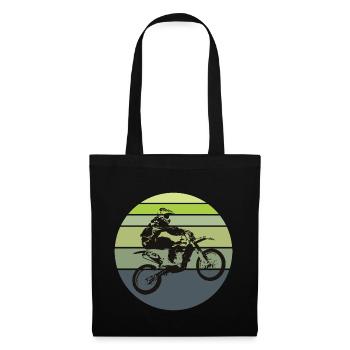 Motocross Retro - Stoffbeutel - Schwarz - Vorne