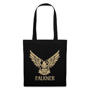 Falkner Falke Adler Greifvogel Falknerei Geschenk - Stoffbeutel - Schwarz - Vorne