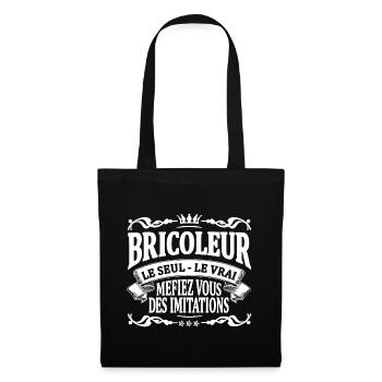 bricoleur le seul le vrai - Sac en tissu - noir - Devant