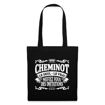 cheminot le seul le vrai - Sac en tissu - noir - Devant