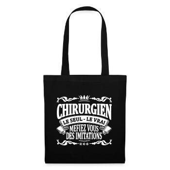 chirurgien le seul le vrai - Sac en tissu - noir - Devant