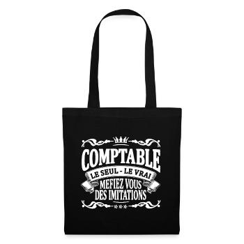 comptable le seul le vrai - Sac en tissu - noir - Devant