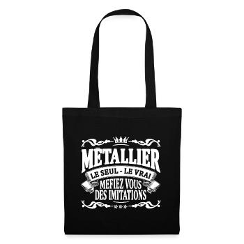 métallier le seul le vrai - Sac en tissu - noir - Devant