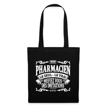 pharmacien le seul le vrai - Sac en tissu - noir - Devant