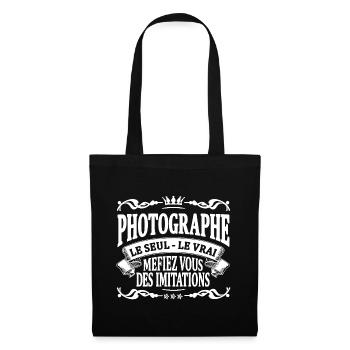 photographe le seul le vrai - Sac en tissu - noir - Devant