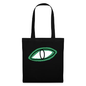 Oeil - Sac en tissu - noir - Devant