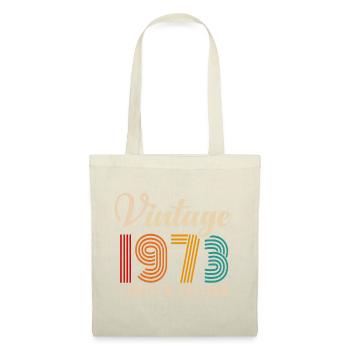 JAHRGANG 1973. 48. GEBURTSTAG - Stoffbeutel - Natur - Vorne