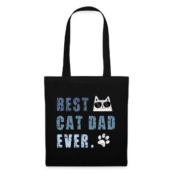 Katze Katzen - Stoffbeutel - Schwarz - Vorne