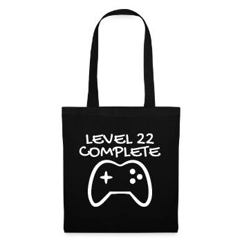 22 Birthday - Level 22 Complete - Gamer 22 years - Tote Bag - black - Front
