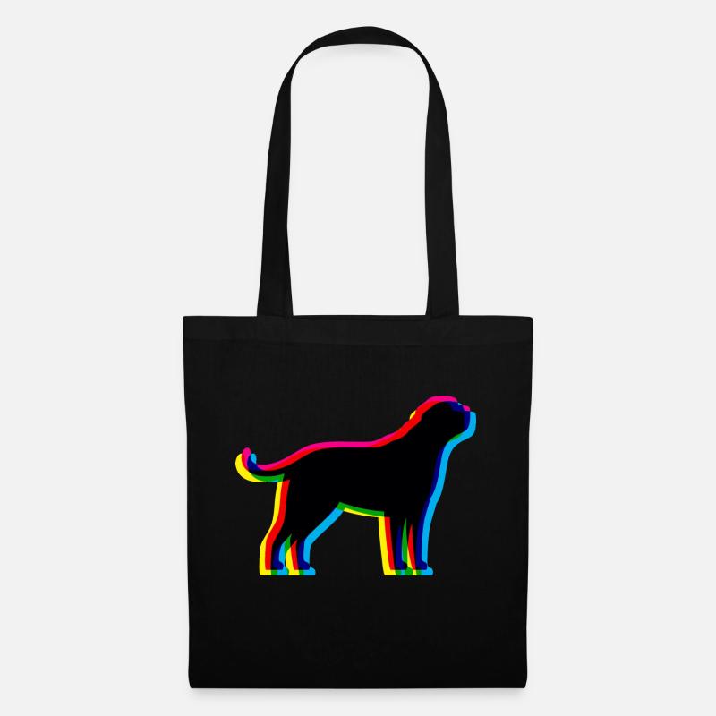 CMYK Bernhardiner - Stoffbeutel - Schwarz