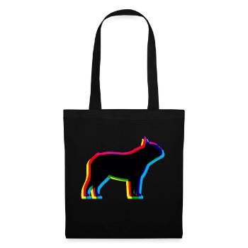 CMYK French Bulldog - Tote Bag - black - Front