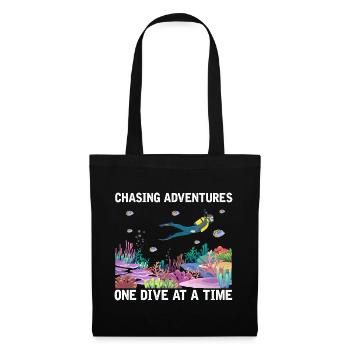 Diving Adventure Divers Sea Ocean - Tote Bag - black - Front