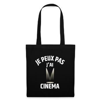 JE PEUX PAS J'AI CINEMA - Sac en tissu - noir - Devant