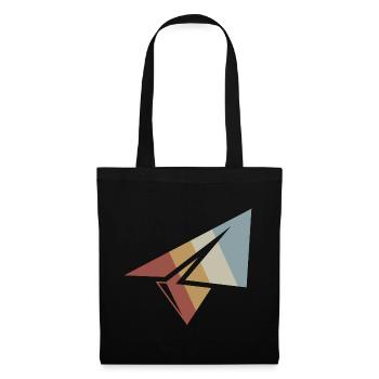 Paper Plane Retro Style Vintage - Sac en tissu - noir - Devant