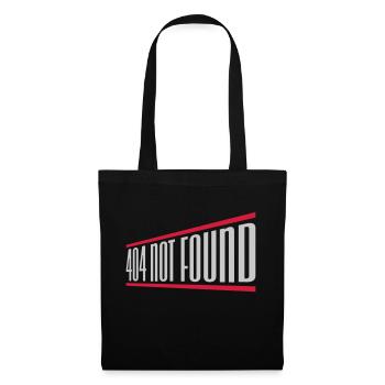 404 not found computer - Tote Bag - black - Front